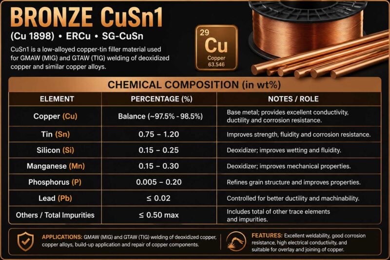 Bronze ค่าเคมี CuSn1 e1781087609203