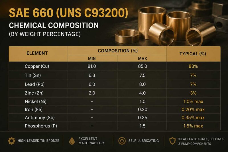 Bronze ค่าเคมี SAE660 e1781087322289