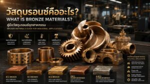 วัสดุบรอนซ์อุตสาหกรรม Bronze Materials สำหรับงานหล่อชิ้นส่วนเครื่องจักร บู๊ชบรอนซ์ เฟืองบรอนซ์ และใบพัดปั๊ม
