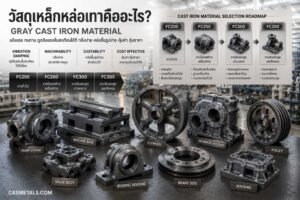 วัสดุเหล็กหล่อเทา Gray Cast Iron FC200 FC250 FC300 FC350 สำหรับ Machine Base Housing Pump Casing Valve Body และชิ้นส่วนเครื่องจักร