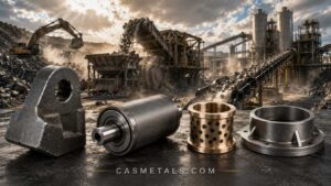 วัสดุทนการสึกหรอสำหรับงานอุตสาหกรรม พร้อมตัวอย่างชิ้นส่วนเครื่องจักร Mining Crusher Conveyor และ Bronze Bushing