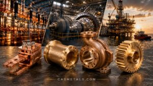 วัสดุ Copper Special Alloy พร้อมตัวอย่างชิ้นส่วนอุตสาหกรรมสำหรับงานไฟฟ้า เครื่องจักร และงานทางทะเล