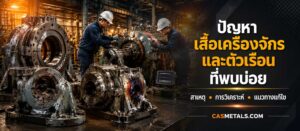 ปัญหาที่พบบ่อยในเสื้อเครื่องจักรและตัวเรือน
