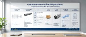 Checklist ก่อนขอราคาโรลเลอร์อุตสาหกรรม