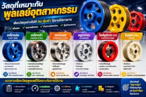 วัสดุที่เหมาะกับพูลเลย์อุตสาหกรรม