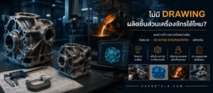 ไม่มี Drawing ผลิตชิ้นส่วนเครื่องจักรได้ไหม?