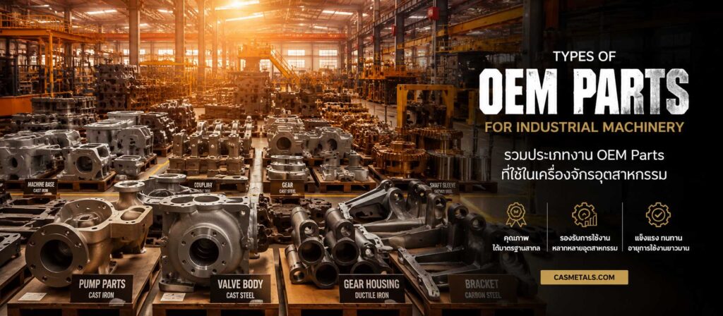 ประเภทของงาน OEM Partsที่ใช้ในโรงงานอุตสาหกรรม