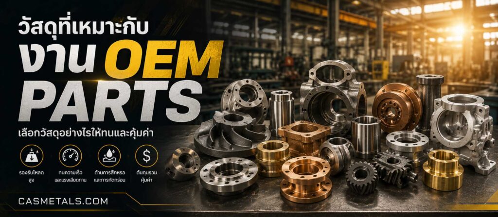วัสดุที่เหมาะกับงาน OEM Parts