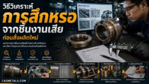 วิธีวิเคราะห์การสึกหรอจากชิ้นงานเสีย