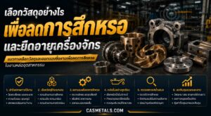 เลือกวัสดุอย่างไรเพื่อลดการสึกหรอ