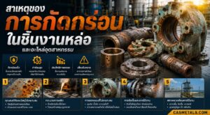 สาเหตุของการกัดกร่อนในชิ้นงานหล่อ