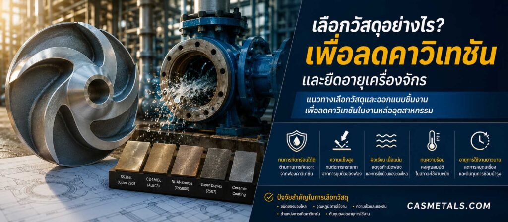 เลือกวัสดุอย่างไรเพื่อลดคาวิเทชัน 7 เลือกวัสดุอย่างไรเพื่อลดคาวิเทชัน