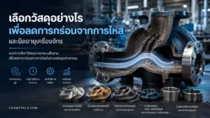 เลือกวัสดุอย่างไรเพื่อลดการกร่อนจากการไหล