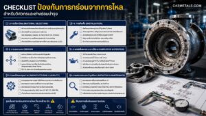 Checklist ป้องกันการกร่อนจากการไหล