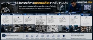 วิธีวิเคราะห์การแตกและร้าวจากชิ้นงานเสีย