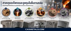 สาเหตุของโพรงและรูพรุนในชิ้นงานหล่อ