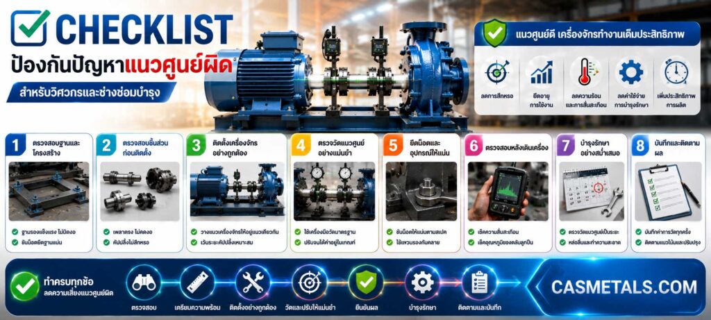 Checklist ป้องกันปัญหาแนวศูนย์ผิด 6 Checklist ป้องกันปัญหาแนวศูนย์ผิด