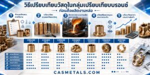 วิธีเปรียบเทียบวัสดุในกลุ่มเปรียบเทียบบรอนซ์