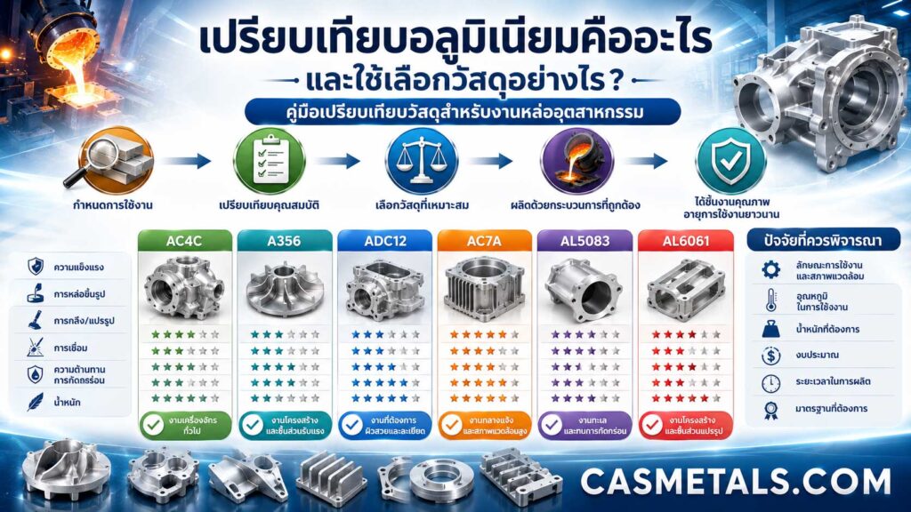 เปรียบเทียบอลูมิเนียมคืออะไรและใช้เลือกวัสดุอย่างไร