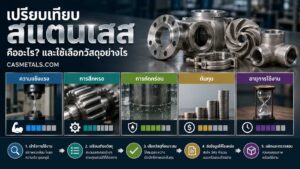 เปรียบเทียบสแตนเลสคืออะไรและใช้เลือกวัสดุอย่างไร