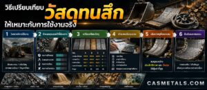 วิธีเปรียบเทียบวัสดุในกลุ่มเปรียบเทียบวัสดุทนสึก