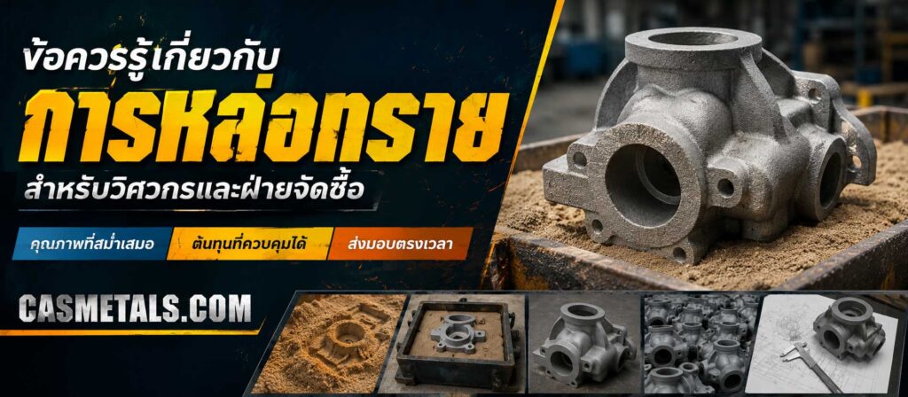 ข้อควรรู้เกี่ยวกับการหล่อทราย 9 ข้อควรรู้เกี่ยวกับการหล่อทราย