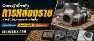 ข้อควรรู้เกี่ยวกับการหล่อทราย