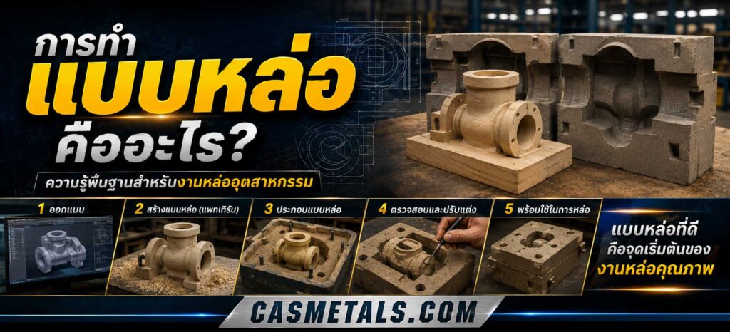 การทำแบบหล่อคืออะไรในงานหล่ออุตสาหกรรม
