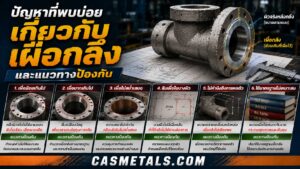 ปัญหาที่พบบ่อยเกี่ยวกับเผื่อกลึง