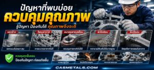 ปัญหาที่พบบ่อยเกี่ยวกับควบคุมคุณภาพ