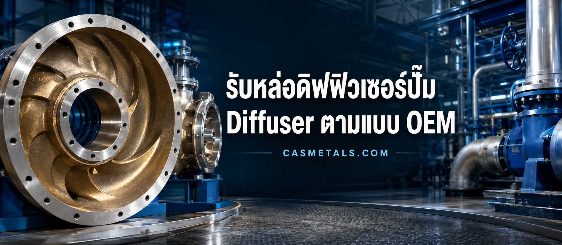 รับหล่อดิฟฟิวเซอร์ปั๊ม Diffuser