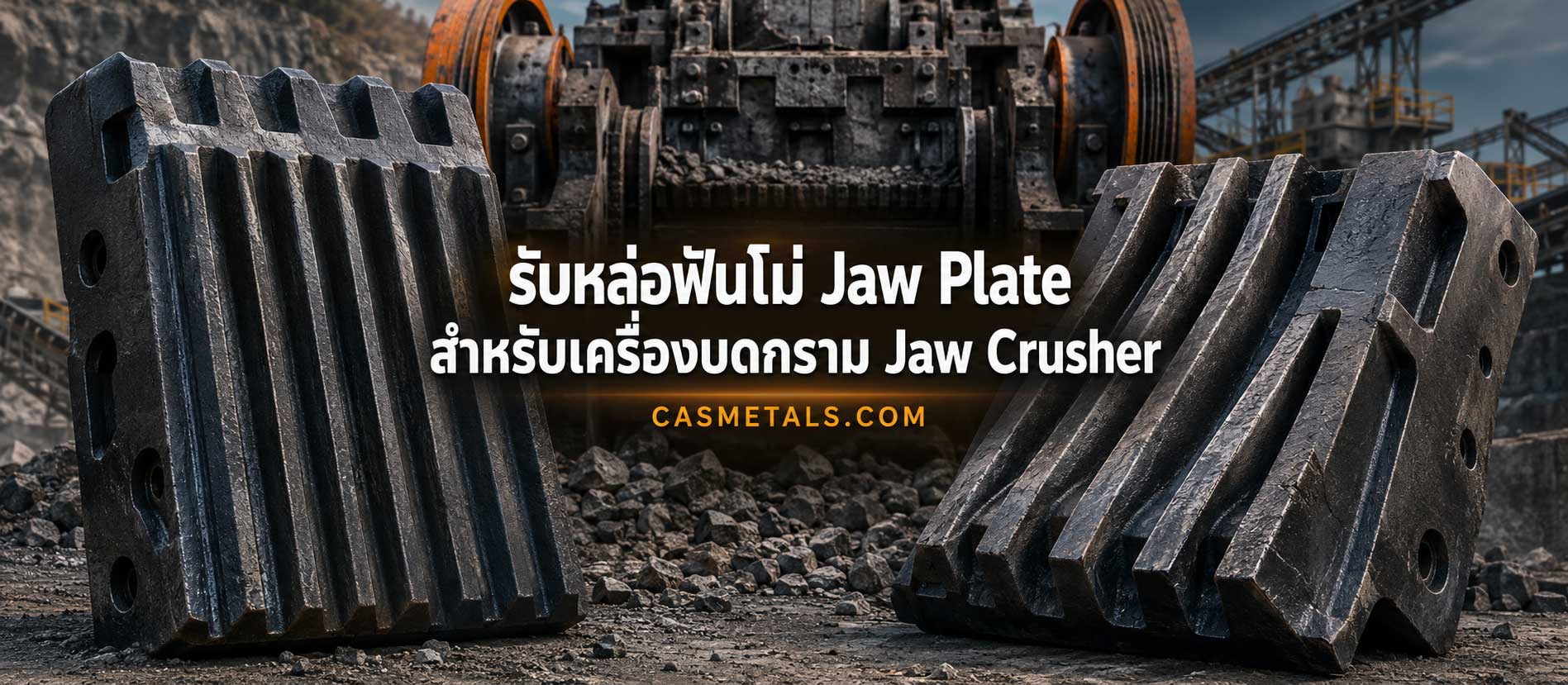 รับหล่อฟันโม่ Jaw Plate