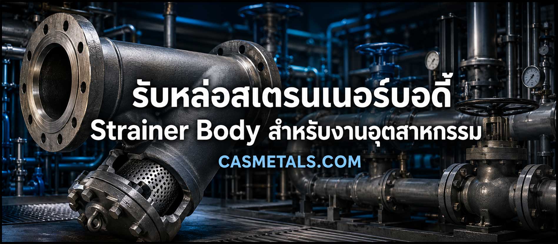 รับหล่อสเตรนเนอร์บอดี้