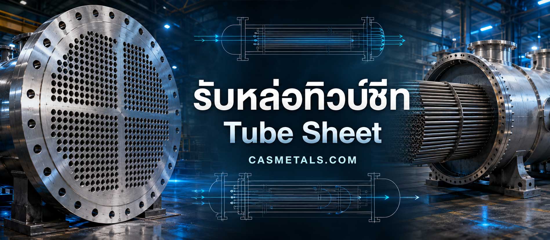รับหล่อทิวบ์ชีท Tube Sheet