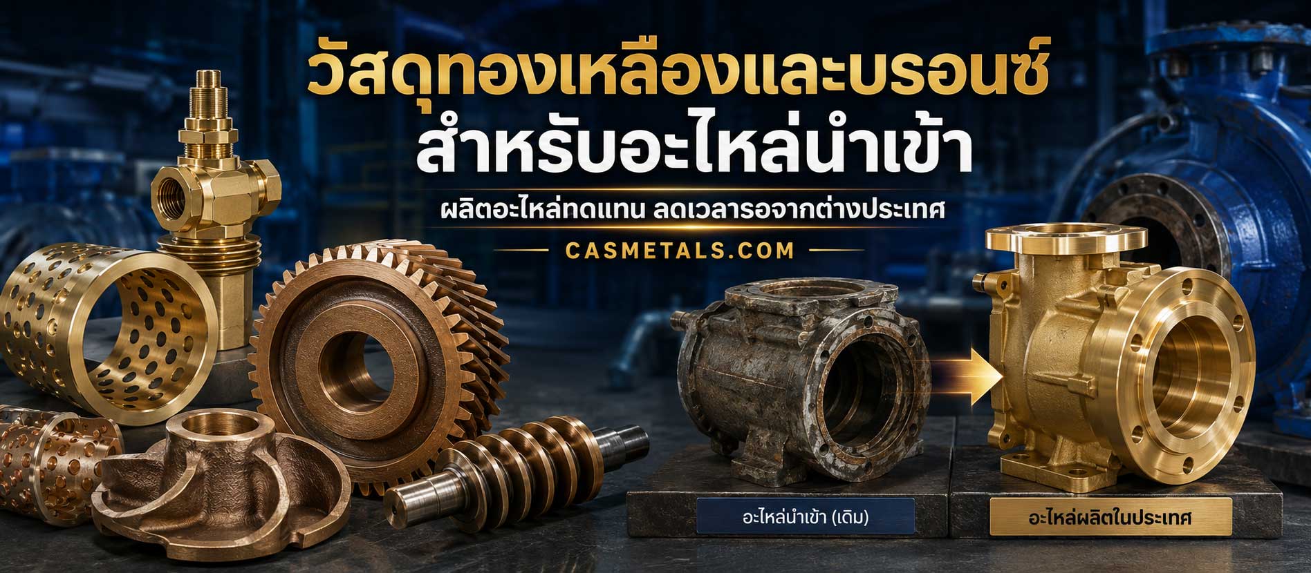 อะไหล่ทองเหลืองนำเข้า