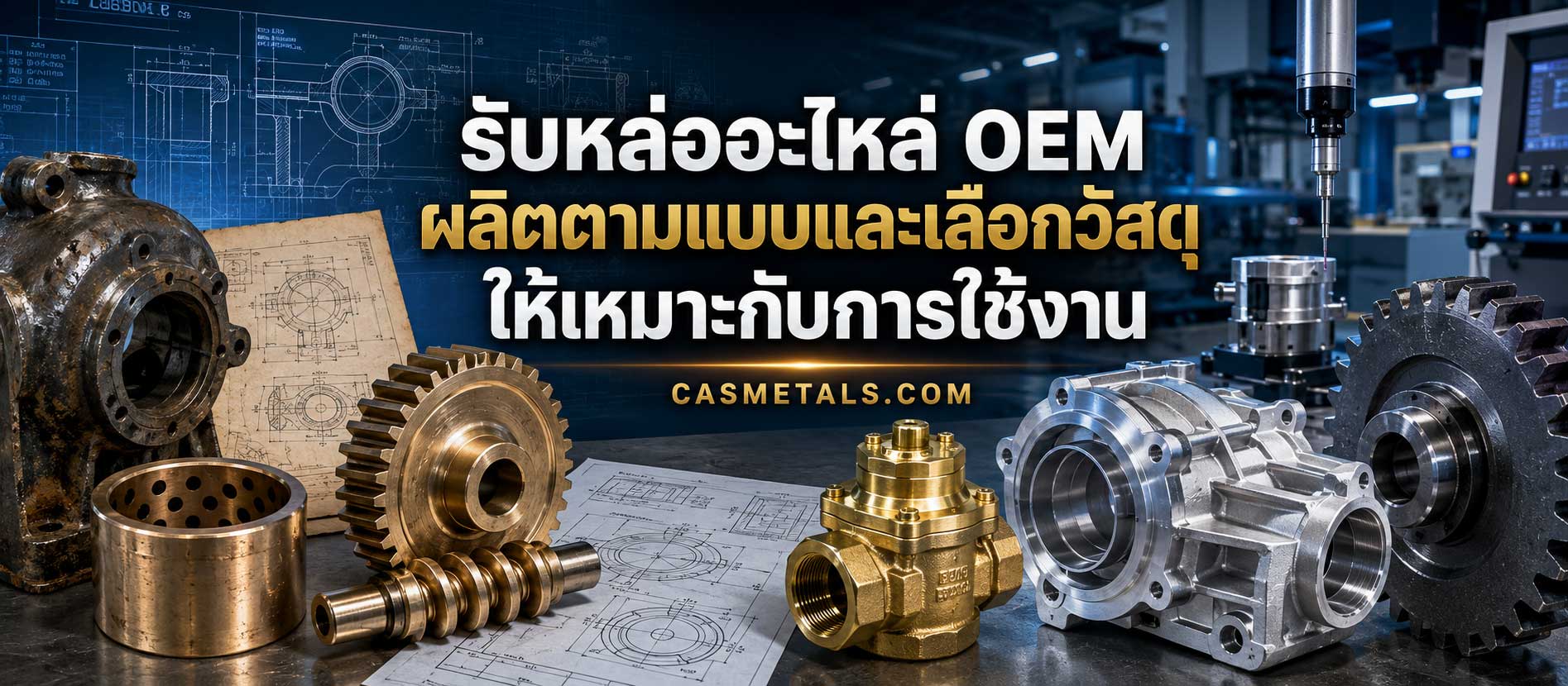 รับหล่ออะไหล่ทองเหลือง OEM