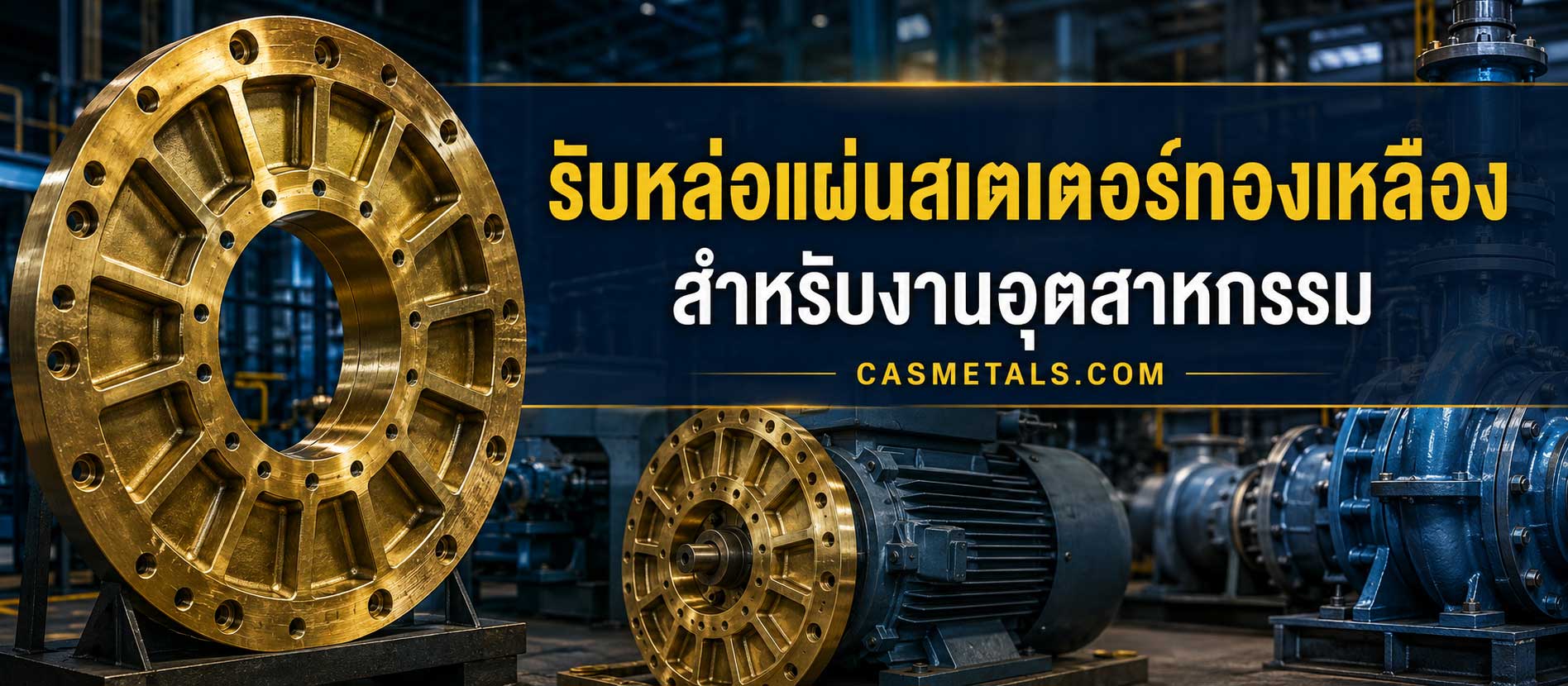 รับหล่อแผ่นสเตเตอร์ทองเหลือง