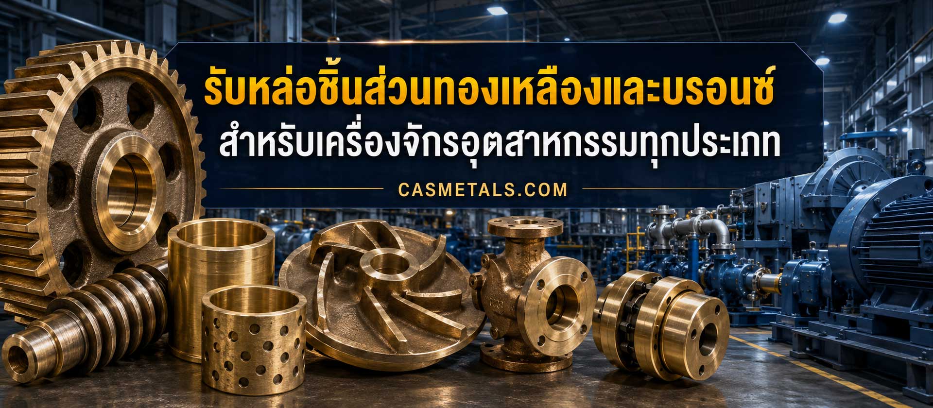 ชิ้นส่วนทองเหลืองและบรอนซ์