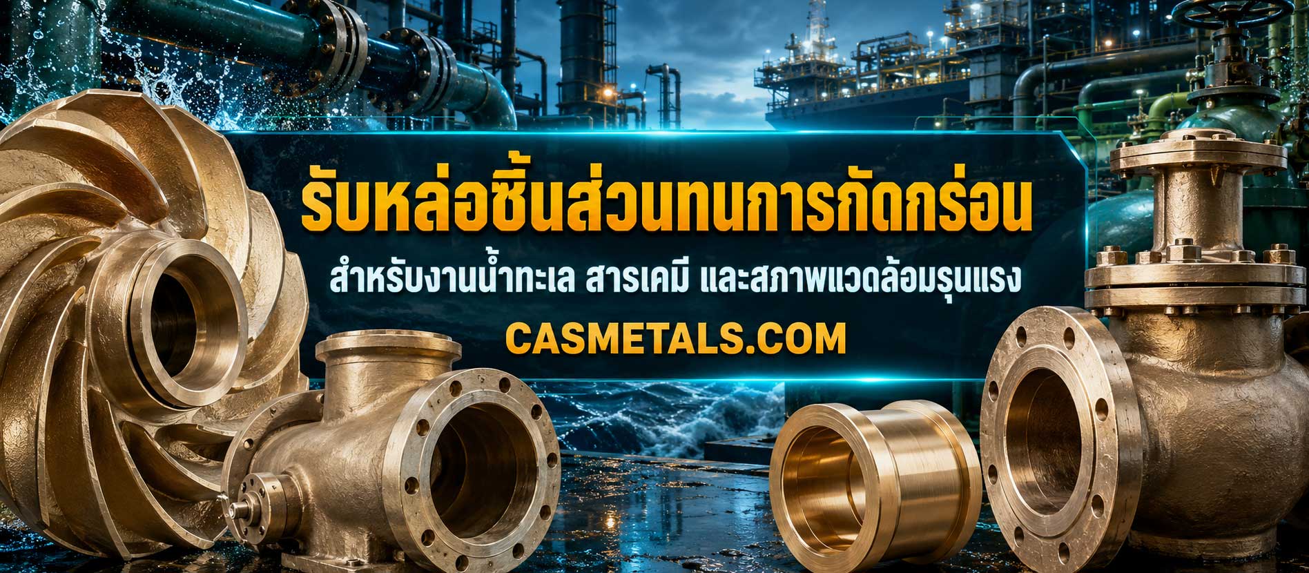 รับหล่อชิ้นส่วนทนการกัดกร่อน
