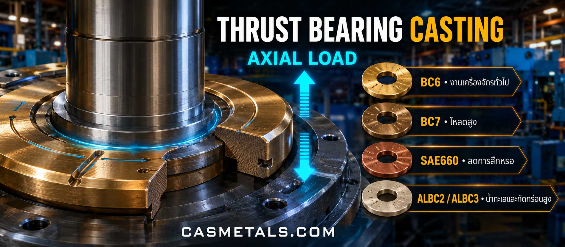 THRUST BEARING CASTING รับหล่อแบริ่งกันรุน