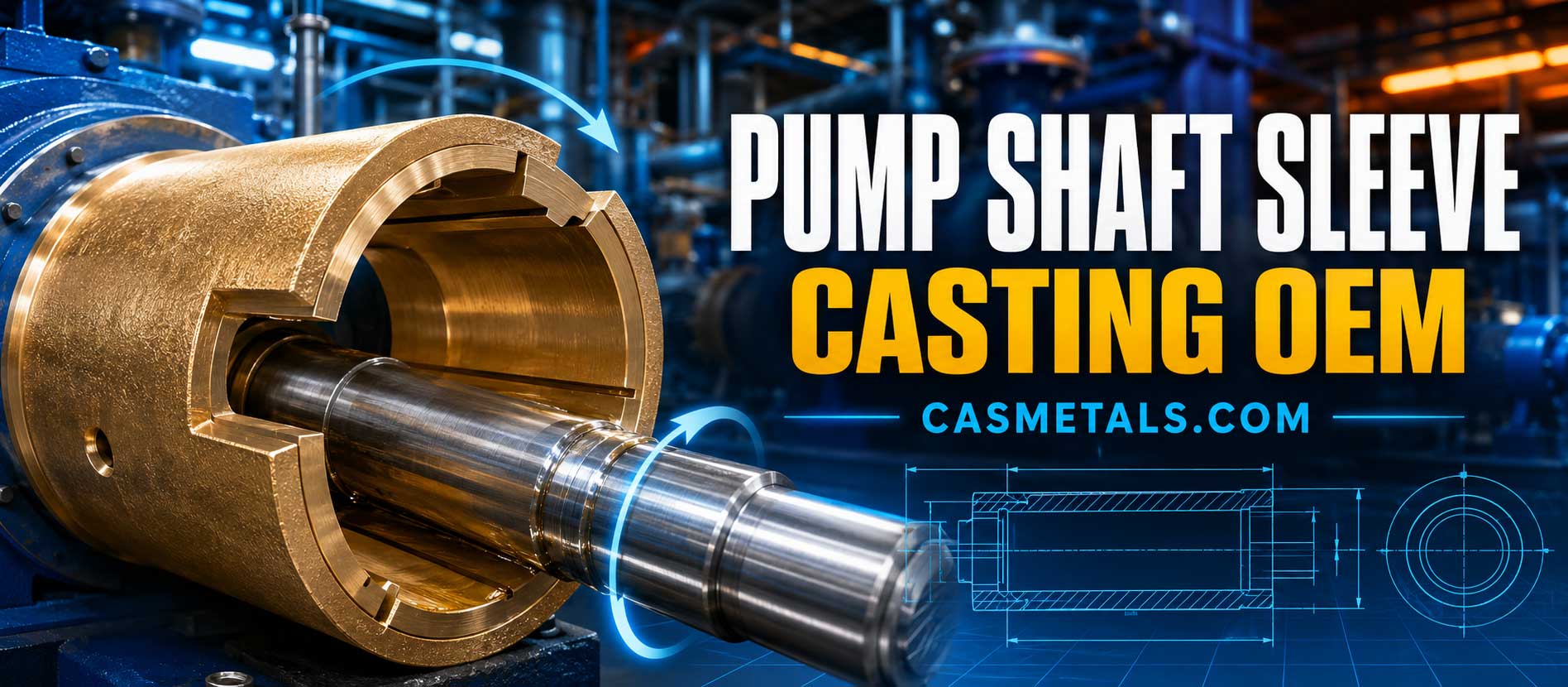 PUMP SHAFT SLEEVE CASRING OEM รับหล่อปลอกเพลาปั๊ม