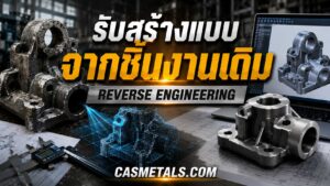 CAS P2 รับสร้างแบบจากชิ้นงานเดิม Reverse Engineering
