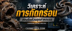 CAS P2 วิเคราะห์การกัดกร่อนของชิ้นส่วนอุตสาหกรรม Corrosion Failure Analysis