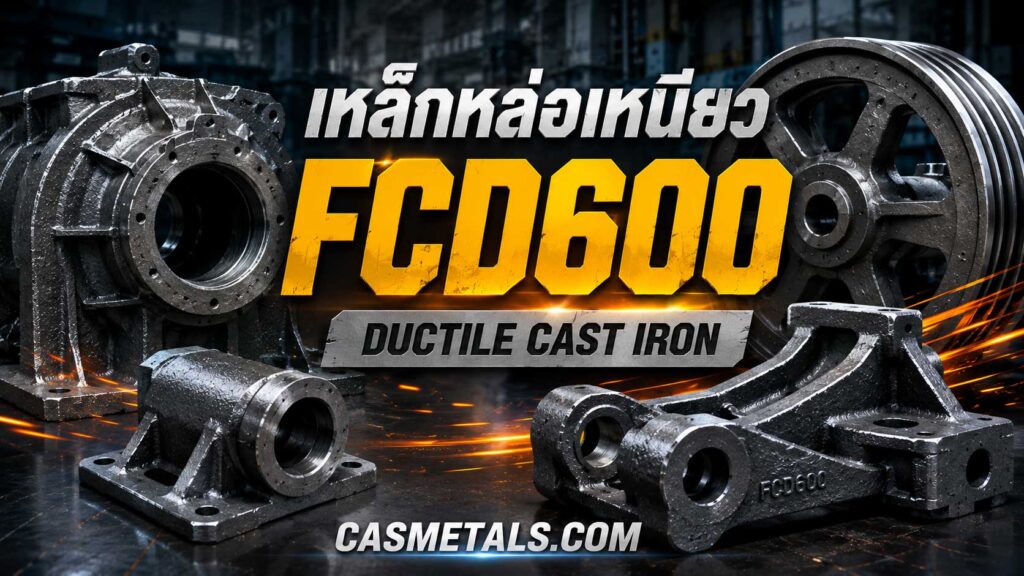 CAS P2 เหล็กหล่อเหนียว FCD600 Ductile Cast Iron